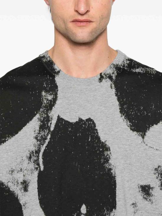  알렉산더 맥퀸 반팔 티셔츠 815067QTAC50582 Grey - ALEXANDER MCQUEEN