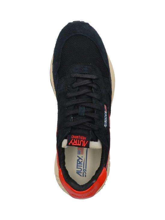 26SS 오트리 릴윈드 로우 나일론 스웨이드 스니커즈 WWLMUT08 Black - AUTRY