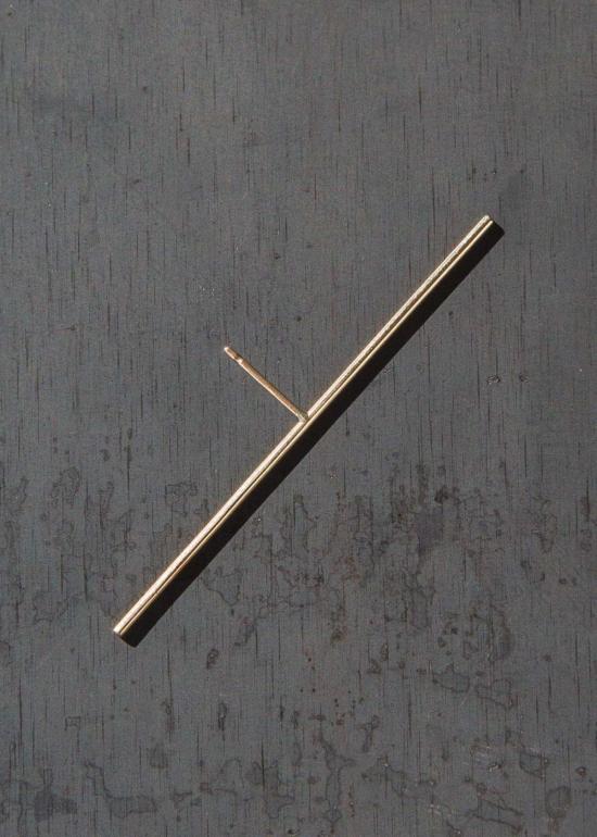  캐슬린 휘태커 이어링 스트랜드 스터드 귀걸이 14k 골드 - KATHLEEN WHITAKER