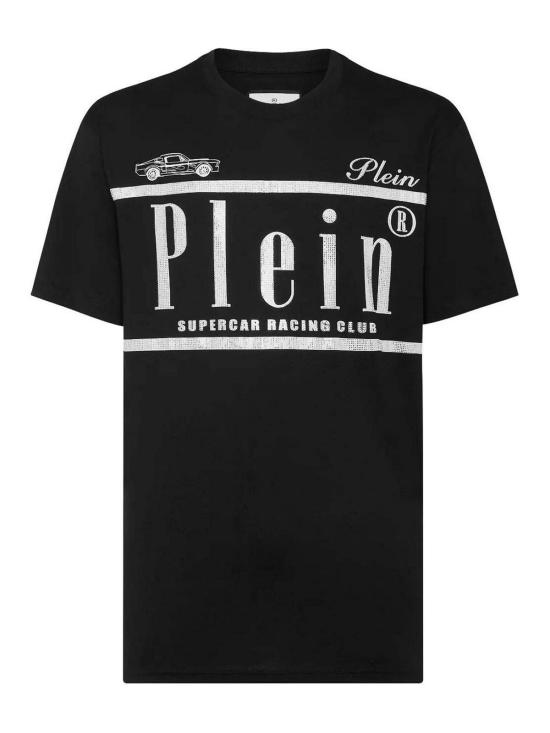 25SS 필립 플레인 반팔 티셔츠 SAECMTK8119PJY002N0201 Black