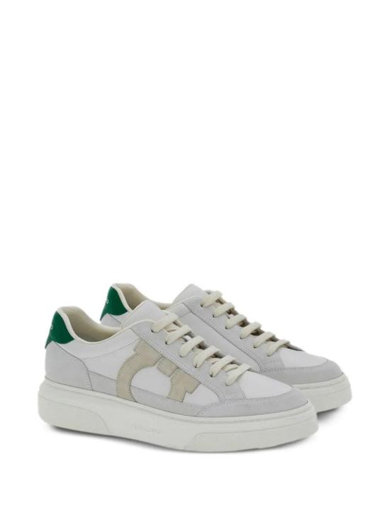25FW 살바토레 페라가모 스니커즈 0235880769881BIANCO Beige - SALVATORE FERRAGAMO