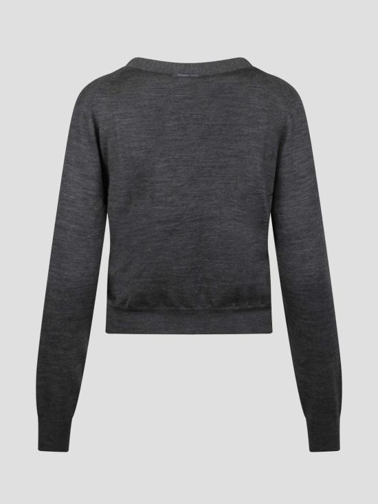  프라다 가디건 P25N50SOOO16SWF0480 Grey - PRADA