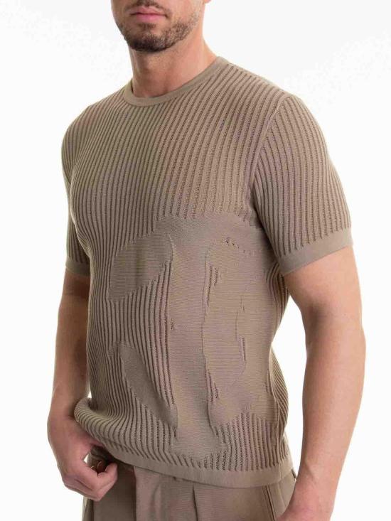  로베르토 카발리 반팔 티셔츠 URM601MG00104011 Green - ROBERTO CAVALLI