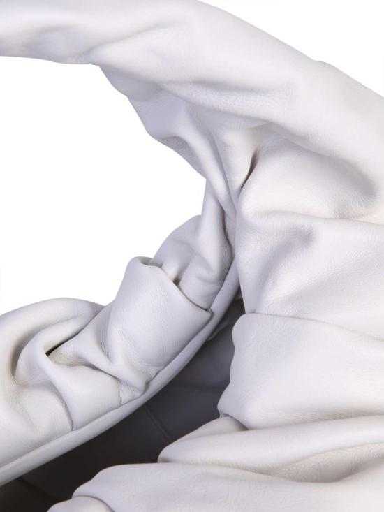  보테가베네타 셔링 레더 숄더백 607984VCP409007 White - BOTTEGA VENETA