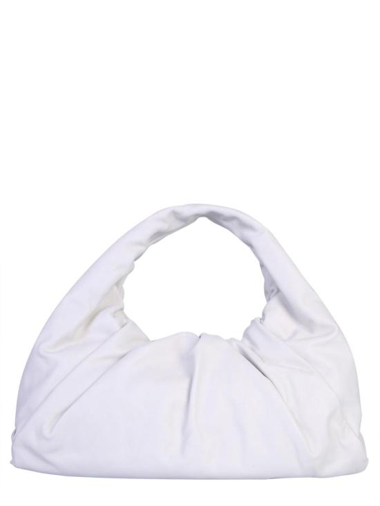  보테가베네타 셔링 레더 숄더백 607984VCP409007 White - BOTTEGA VENETA