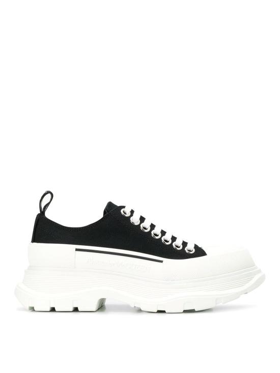 26SS 알렉산더 맥퀸 트레드 슬릭 레이스업 슈즈 697072W4AAQ1070 White