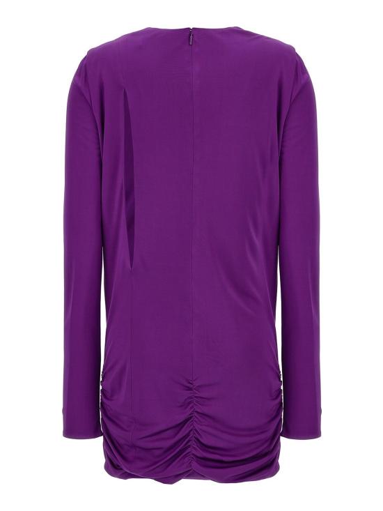 24FW 베르사체 미디 원피스 10100431A005721LD60 Purple - VERSACE