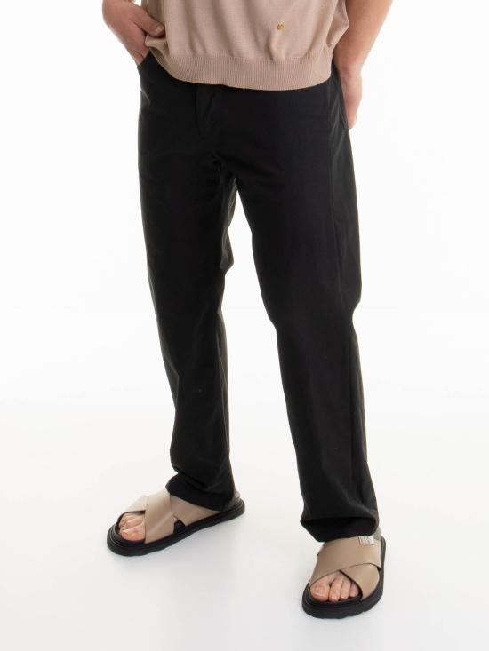  모스키노 스트레이트 팬츠 033602140555 Black - MOSCHINO