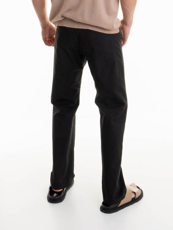  모스키노 스트레이트 팬츠 033602140555 Black - MOSCHINO