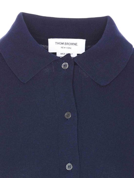 27SS 톰브라운 폴로 티셔츠 FKL003AY3036415 Blue - THOM BROWNE