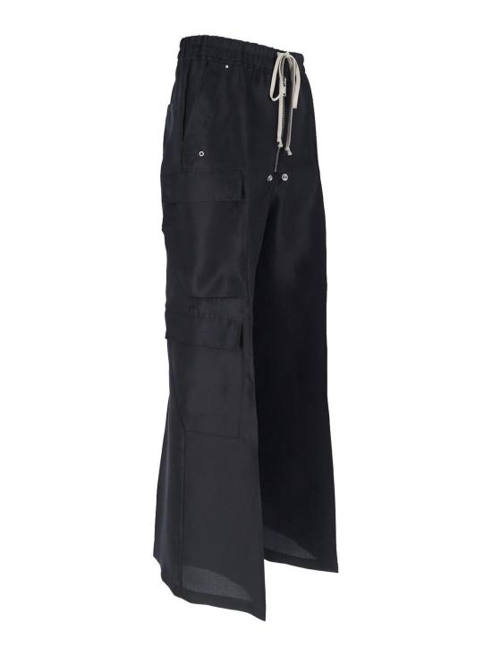 26SS 릭 오웬스 스트레이트 팬츠 RR01E5339SG09 Black - RICK OWENS