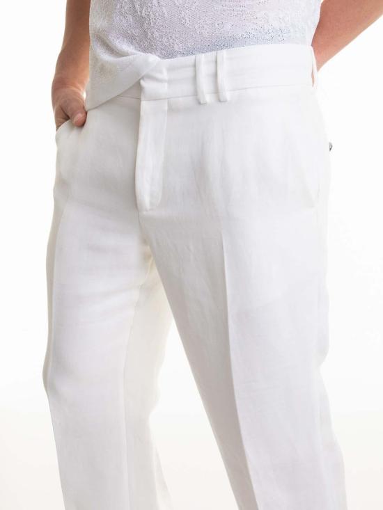 26SS 로베르토 카발리 스트레이트 팬츠 URT226HS00300052 White - ROBERTO CAVALLI