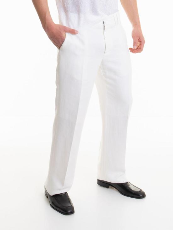 26SS 로베르토 카발리 스트레이트 팬츠 URT226HS00300052 White - ROBERTO CAVALLI