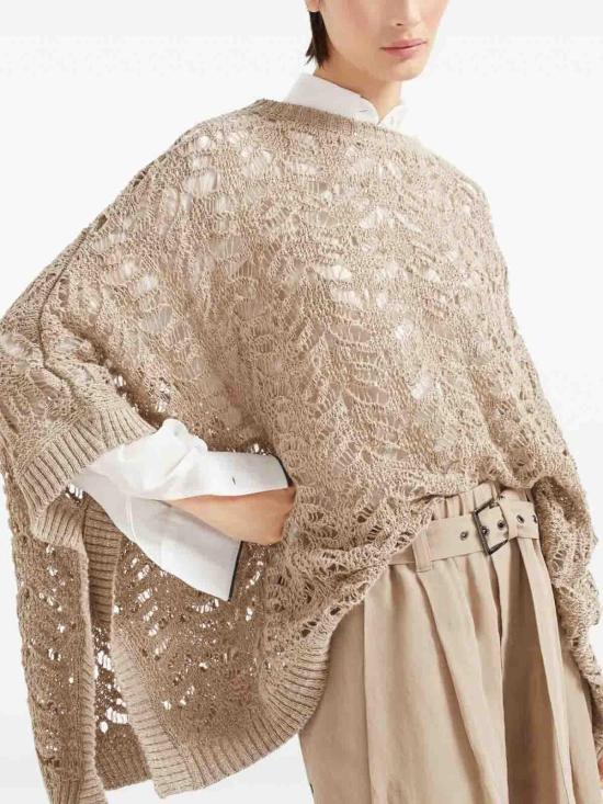  브루넬로 쿠치넬리 반팔 티셔츠 MGD562308C3785 Beige - BRUNELLO CUCINELLI