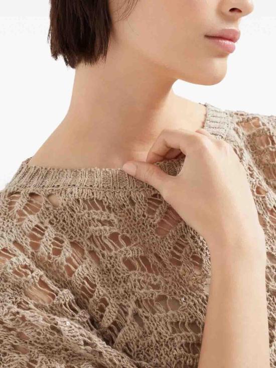  브루넬로 쿠치넬리 반팔 티셔츠 MGD562308C3785 Beige - BRUNELLO CUCINELLI