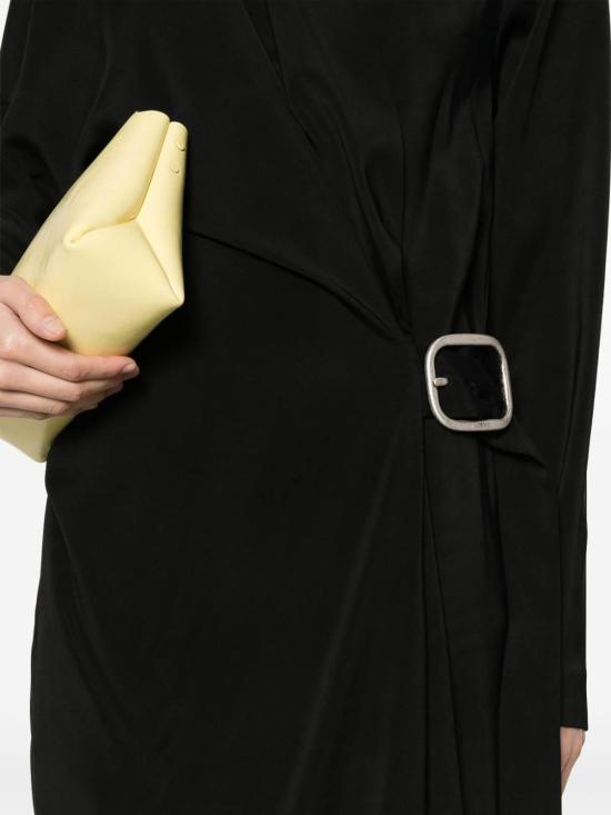  로에베 미디 스커트 S359Y09XH21100 Black - LOEWE