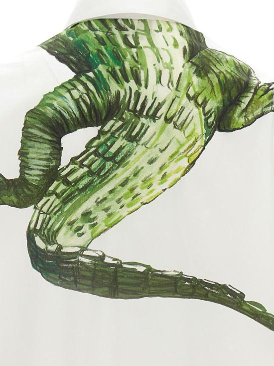  엠에스지엠 반팔 셔츠 3440ME23X23700801 White - MSGM