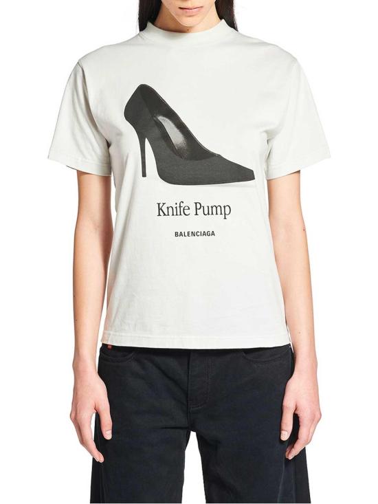  발렌시아가 반팔 티셔츠 809122TSVN49012 White - BALENCIAGA