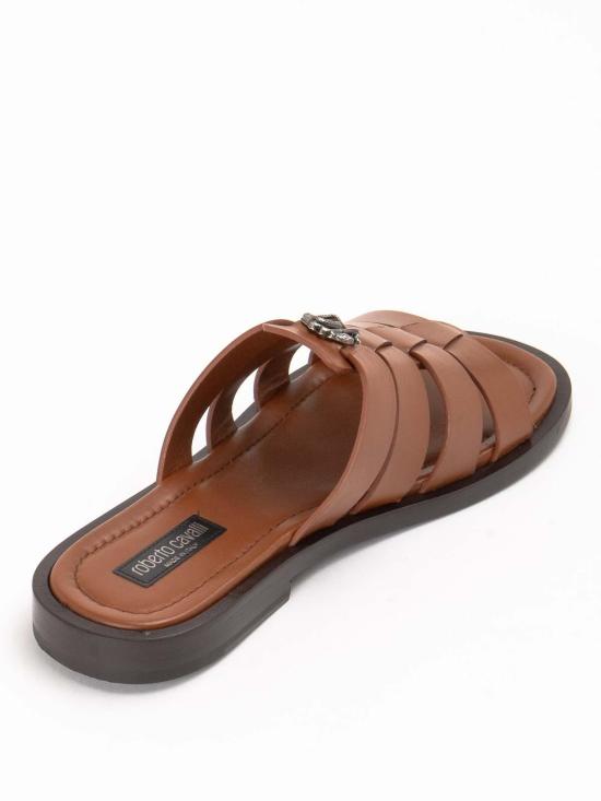 26SS 로베르토 카발리 뮬/슬리퍼 27729B Brown - ROBERTO CAVALLI