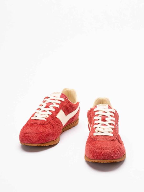 25SS 오트리 윈드스핀 스웨이드 레더 스니커즈 WSLMUB15 Red - AUTRY