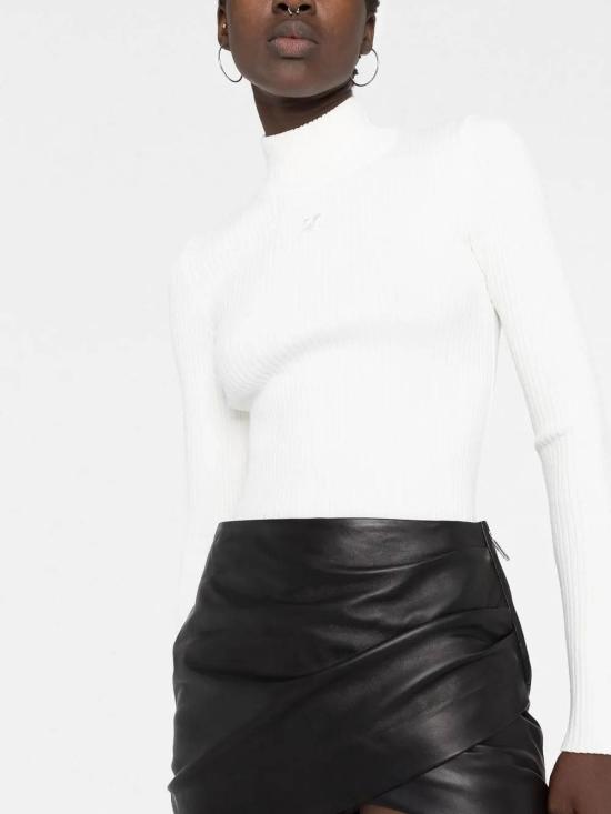  쿠레쥬 터틀넥 PERMPU022FI00010001 White - COURREGES