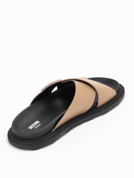 25SS 모스키노 뮬/슬리퍼 MB28063GOMGA010B Beige - MOSCHINO