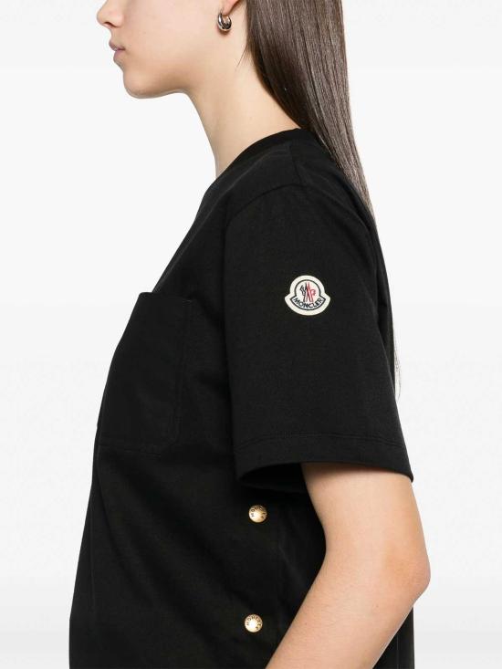  몽클레어 코튼 티셔츠 포켓 8C0002089A4U999 Black - MONCLER
