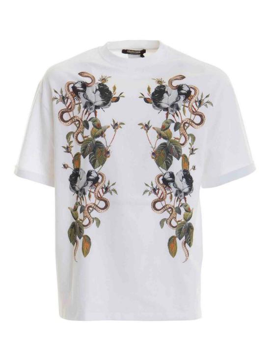  로베르토 카발리 반팔 티셔츠 URT62SJD06000052 White