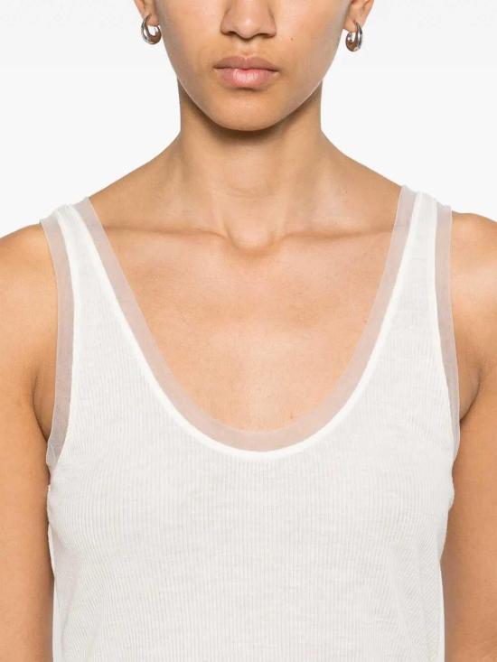  핑코 민소매 티셔츠 105168A2LUZ04 White - PINKO