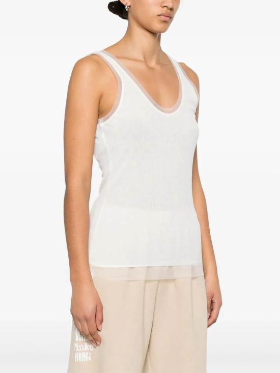  핑코 민소매 티셔츠 105168A2LUZ04 White - PINKO