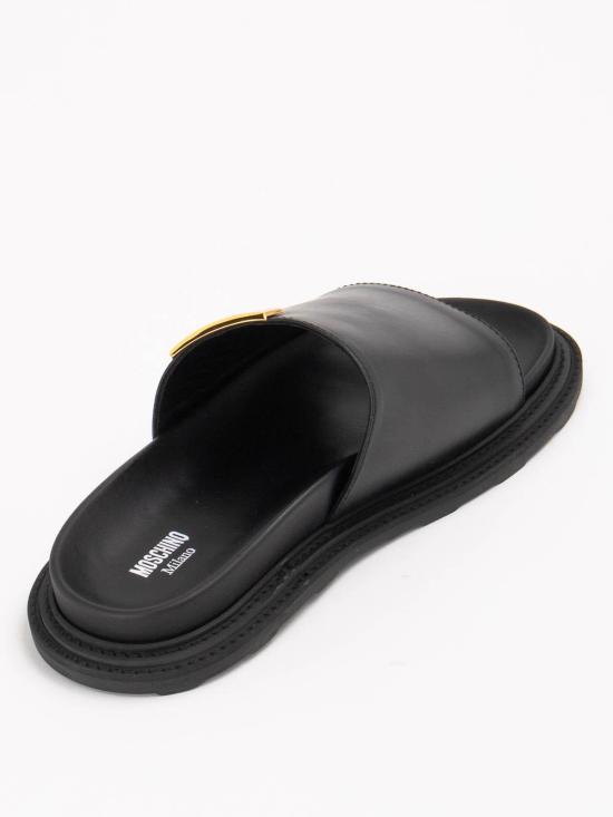 26SS 모스키노 뮬/슬리퍼 MB28073GOMGA0000 Black - MOSCHINO