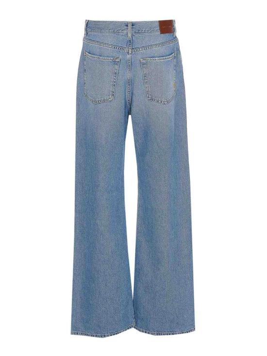 26SS 핑코 스트레이트 팬츠 101733A2DZPJV Blue - PINKO