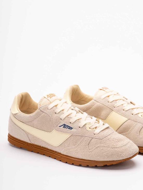  오트리 윈드스핀 스웨이드 레더 스니커즈 WSLMUB01 Beige - AUTRY