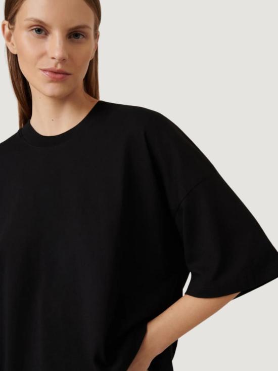  코우토우 반팔 티셔츠 오버사이즈 박스티 블랙 - KOWTOW