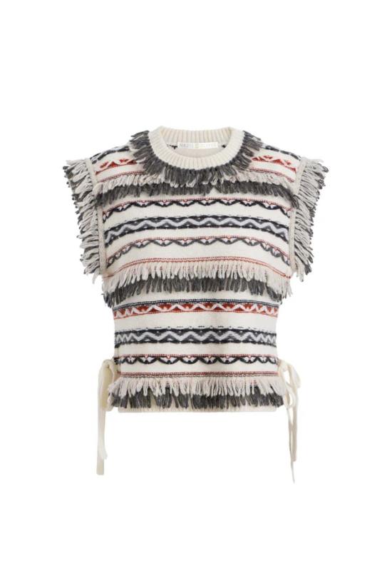  마리 올리버 민소매 티셔츠 데스몬드 포포버 탑 - MARIE OLIVER