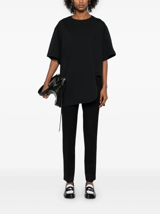 25FW 디 아티코 반팔 티셔츠 251WCT00350JJJ025AA 100 BLACK - THE ATTICO