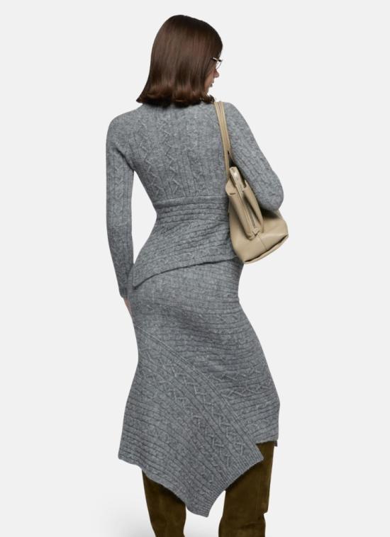 25FW 디 아티코 탑 251WCK00119KWW001AA 183 MELANGE GREY - THE ATTICO