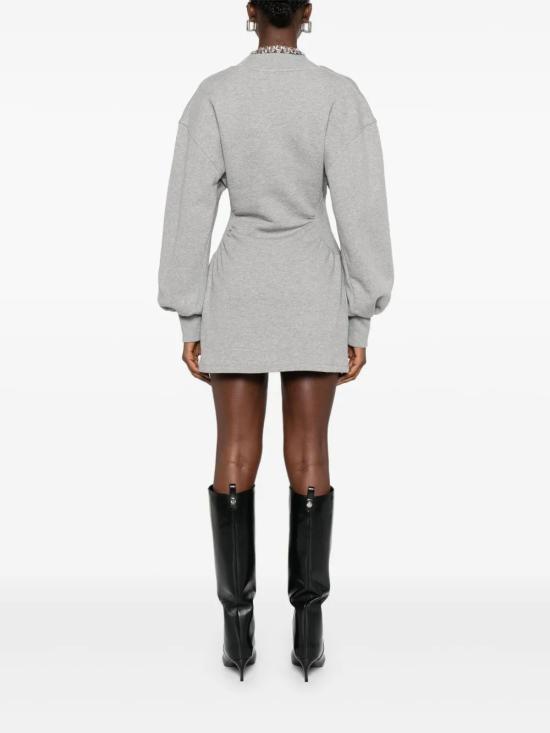 25FW 디 아티코 숏 원피스 251WCA00436JJF003AA 183 MELANGE GREY - THE ATTICO