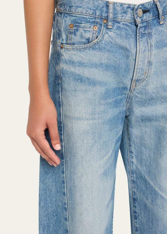  마우지 데님 팬츠 무시 Mv 바야드 사이드 라인 코쿤 진 - MOUSSY