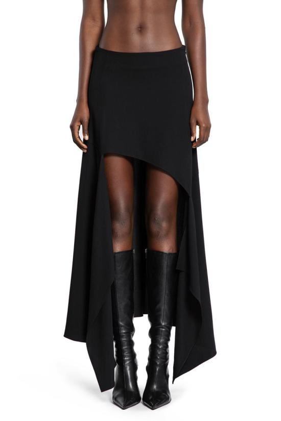 25FW 뮈글러 미디 스커트 25F1JU0573196 1999 Black