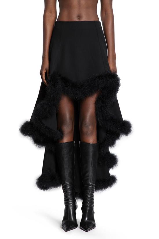 25FW 뮈글러 미디 스커트 25F1JU0575196 1999 Black