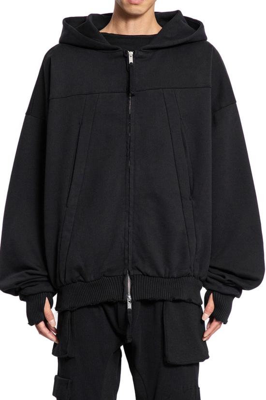 25FW 톰크롬 집업 니트 MSJ689 BLACK Black