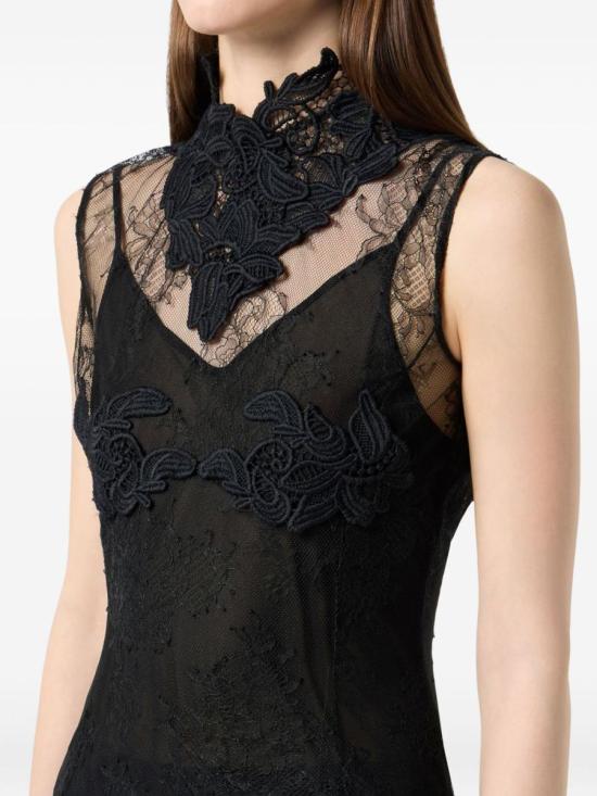 25FW 블루마린 숏 원피스 A544A362A N0990 Black - BLUMARINE