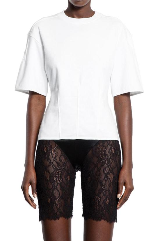 25FW 알렉산더 맥퀸 반팔 티셔츠 838504QLAEU 9000 WHITE