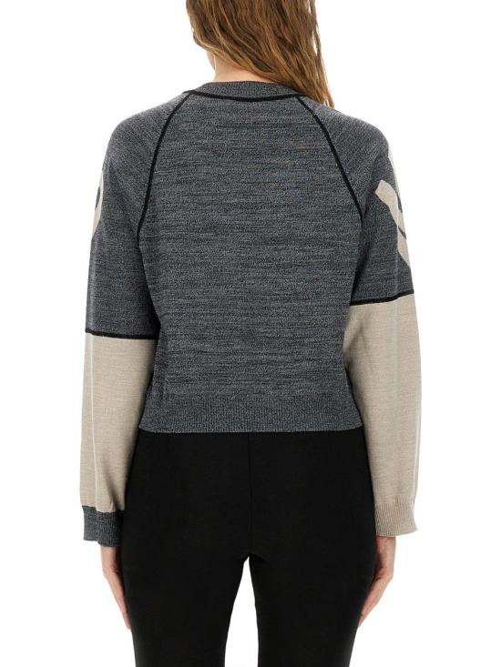 25FW 모스키노 긴팔 티셔츠 09018212 2509 GREY - MOSCHINO