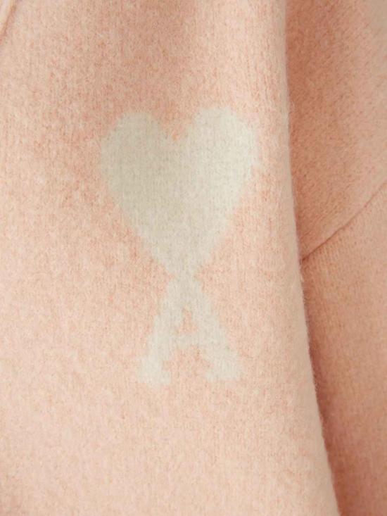 25FW 아미 가디건 UKC365 KN0135 6807POWDER OFF WHITE LIGHT GREY - AMI