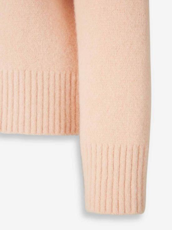 25FW 아미 빅 하트 로고 알파카 니트 가디건  UKC365 KN0135 6807POWDER OFF WHITE LIGHT GREY - AMI