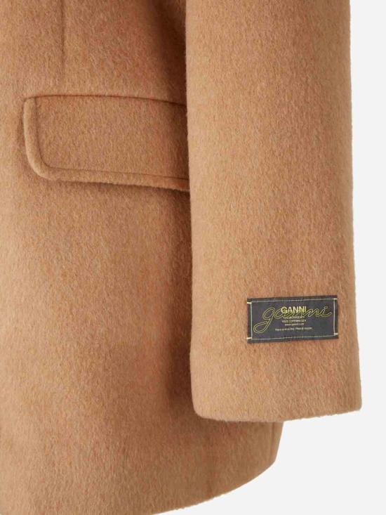 25FW 가니 더블 브레스트 자켓  W0876 399Latte Black - GANNI