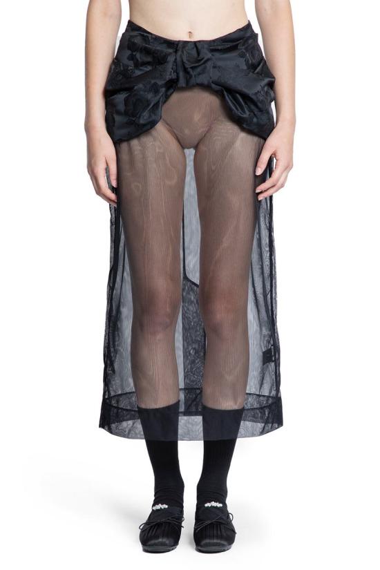 25FW 시몬로샤 스커트 31620069 BLK Black