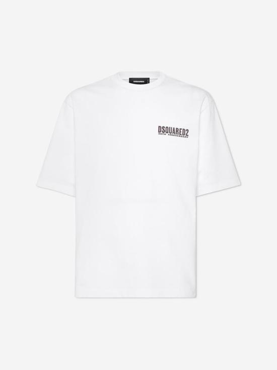 25FW 디스퀘어드2 반팔 티셔츠 S71GD1609 100 WHITE